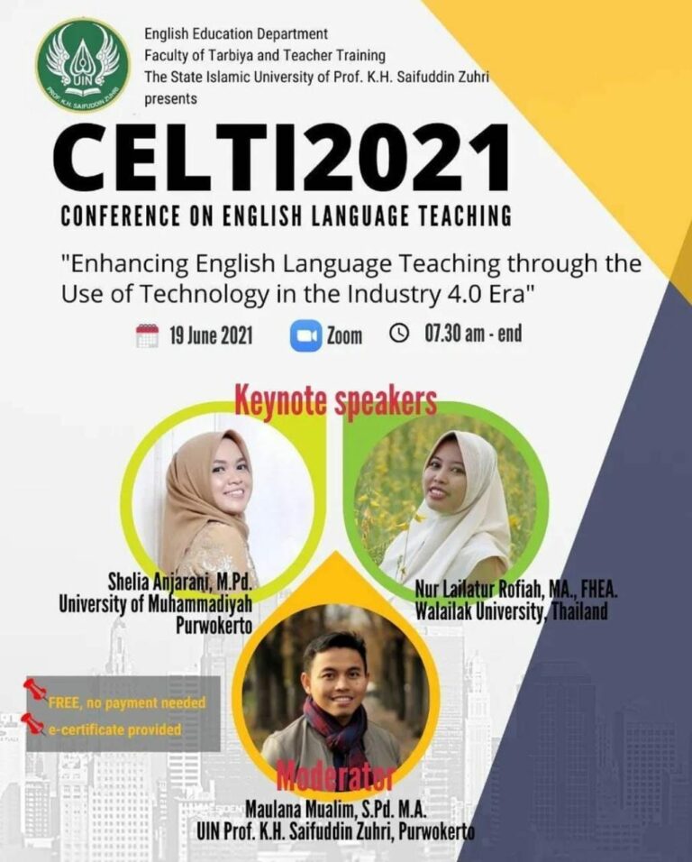 Prodi Tadris Bahasa Inggris UIN SAIZU adakan Konferensi Pembelajaran Bahasa Inggris di Era Industri 4.0